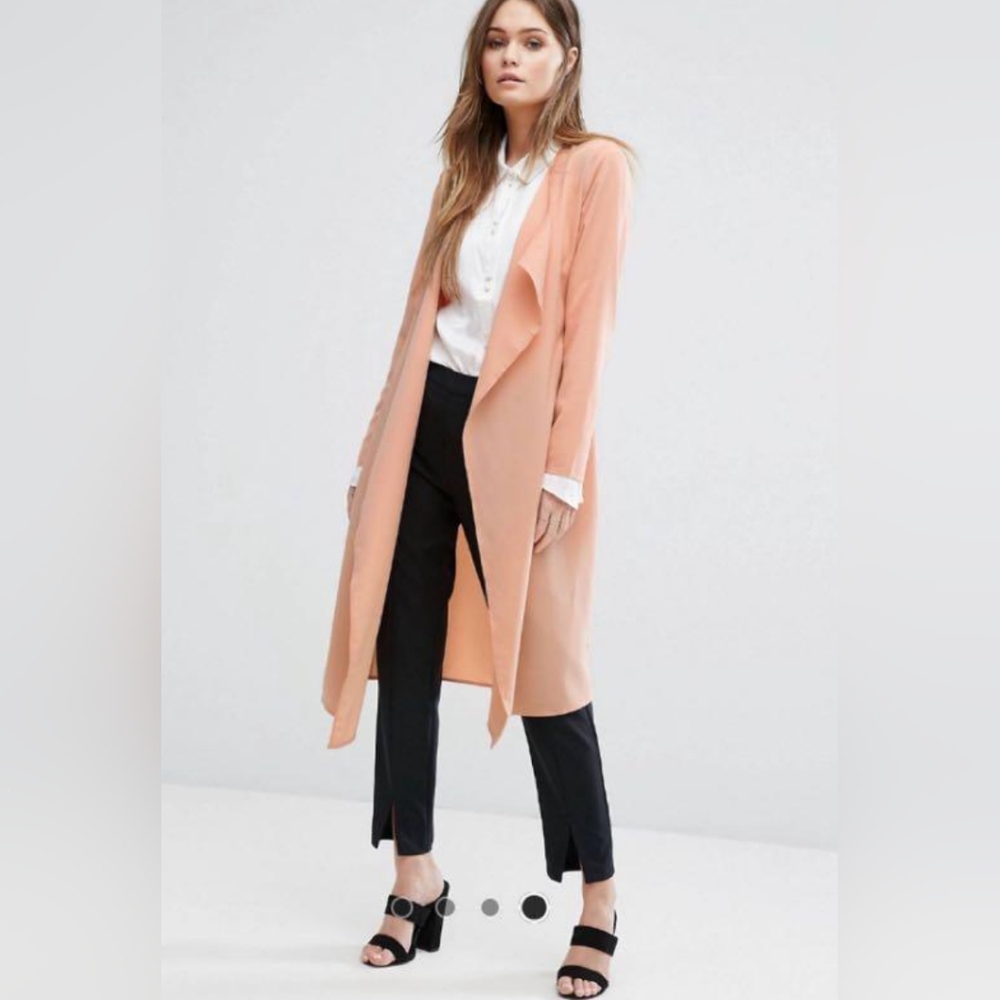 Vero Moda Pink Waterfall Coat